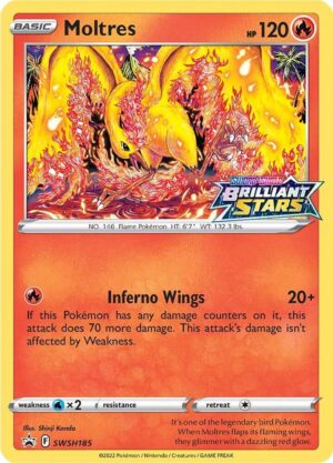 Moltres - SWSH185 - SWSH: Sword & Shield Promo Cards (SWSD)