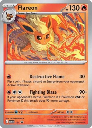 Flareon - 167 (Cosmos Holo) - SV: Scarlet & Violet Promo Cards (SVP)