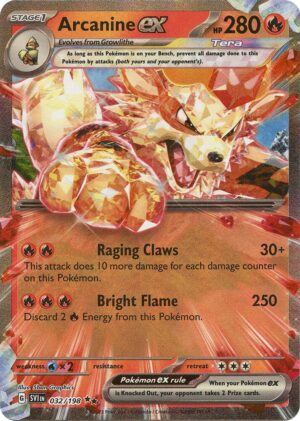 Arcanine ex - 032/198 - SV01: Scarlet & Violet Base Set (SVI)